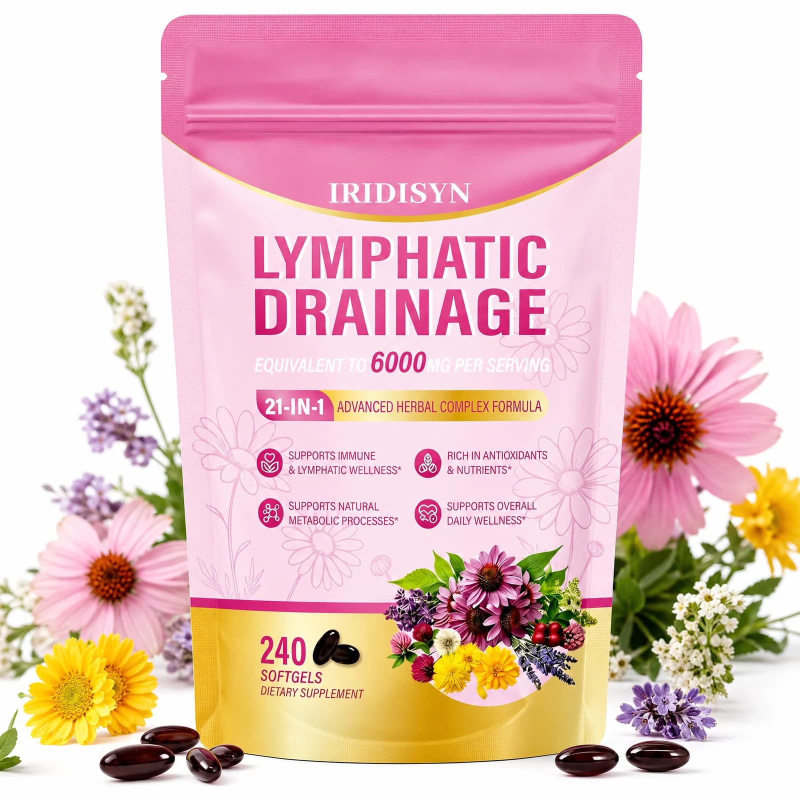 IRIDISYN 21-in-1 softgels pouch
